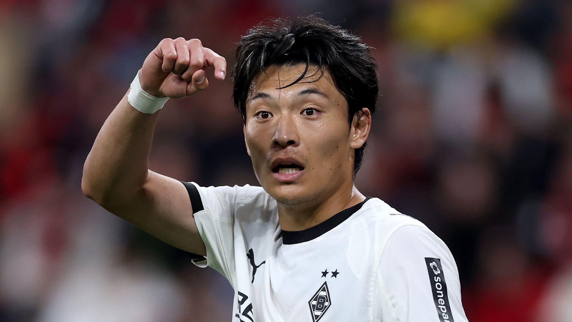 4試合の先発にとどまる町野修斗、ボルシアMG指揮官は今後に期待